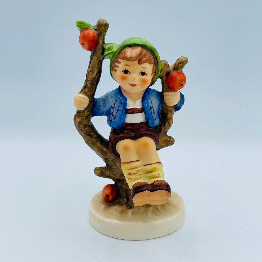 Vintage M.J. Hummel Apple Tree Boy 742 3/0 Figure Signed '81 by Goebel w. German
